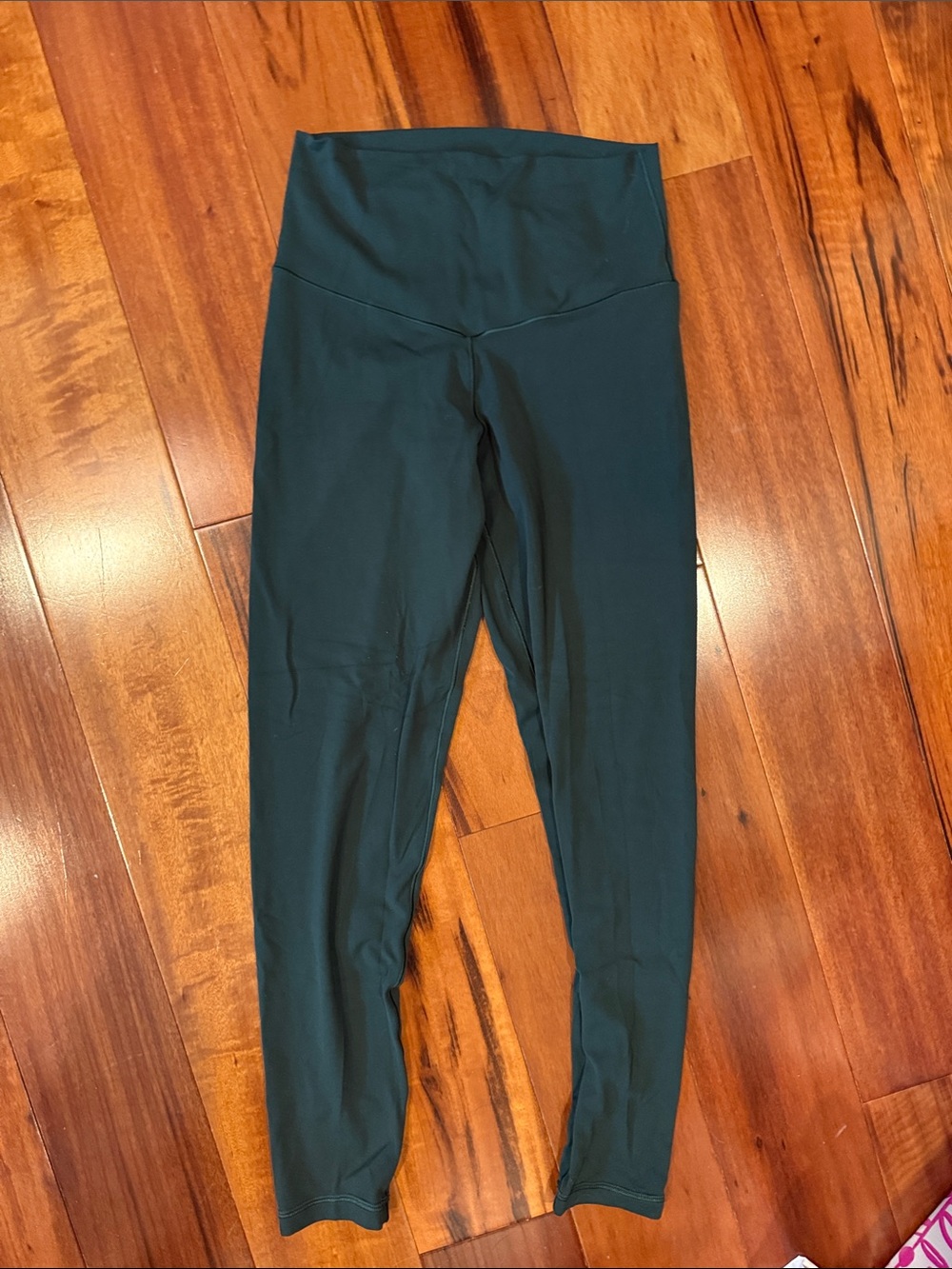 High-Waist Dark Teal Leggings - Women's Activewear